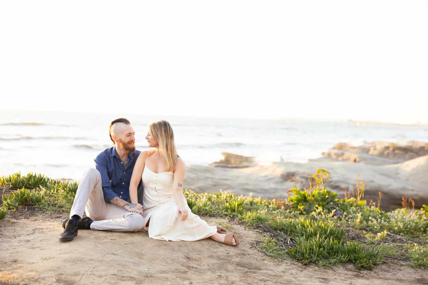 sunset cliffs la jolla san diego california engagement wedding photos