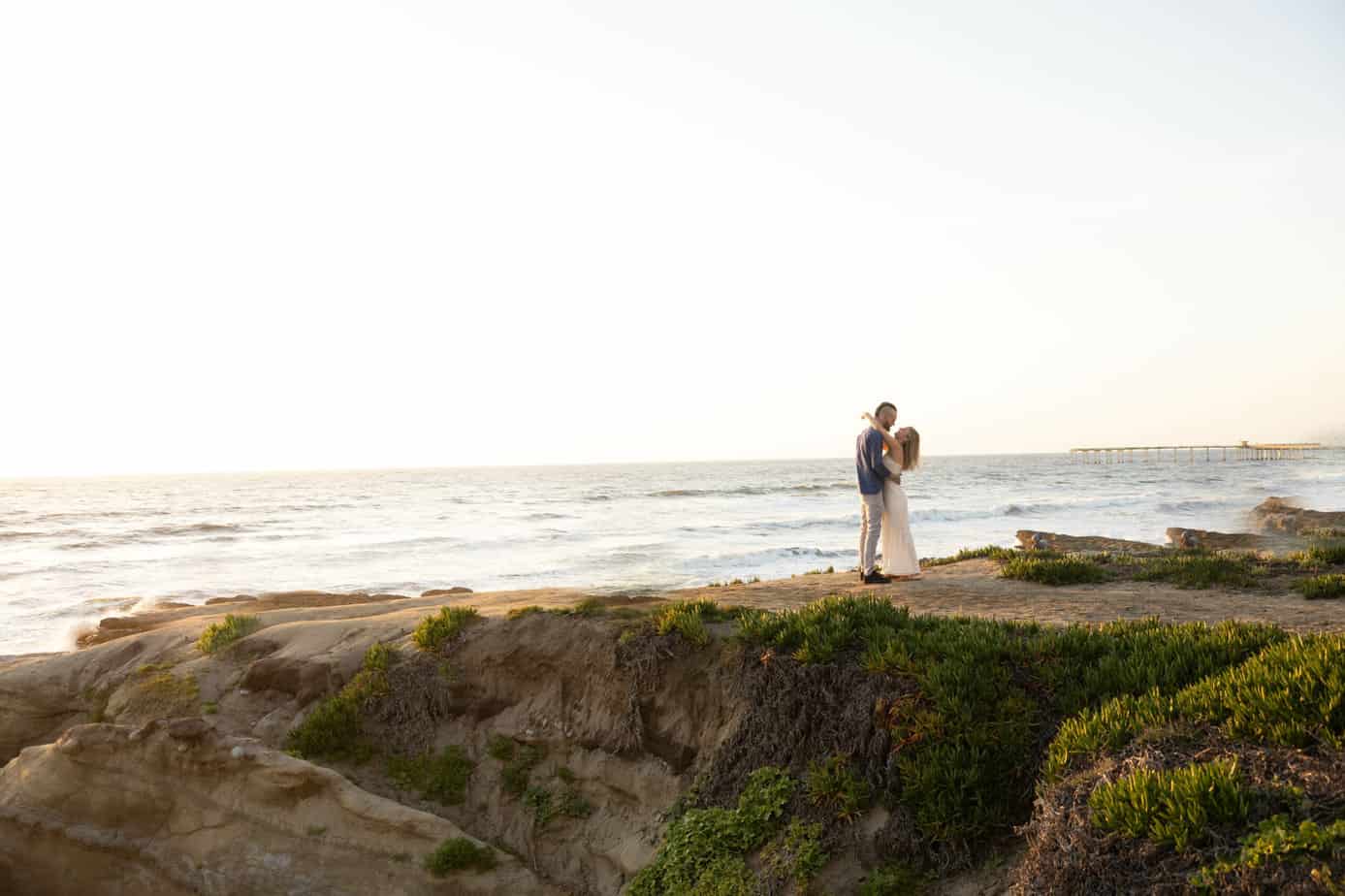 sunset cliffs la jolla san diego california engagement wedding photos