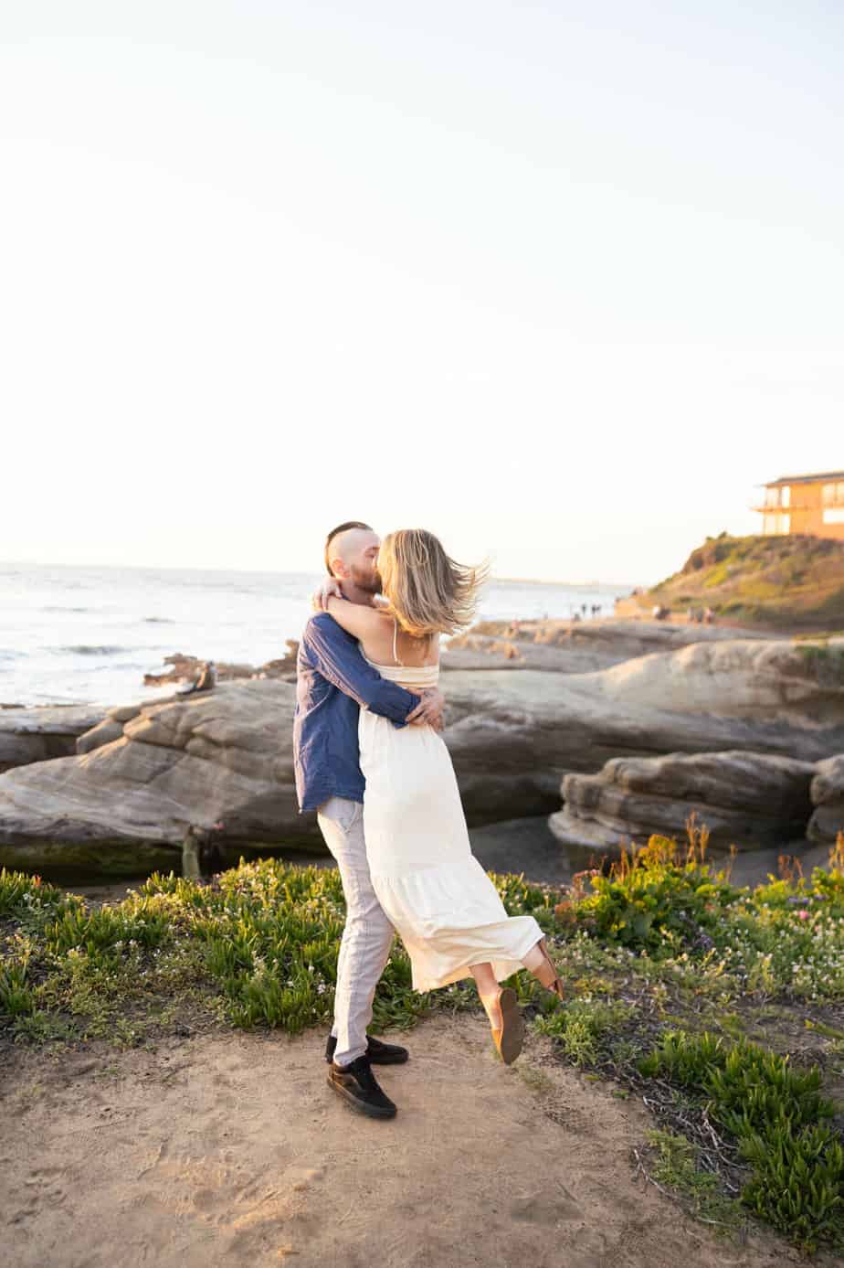 sunset cliffs la jolla san diego california engagement wedding photos