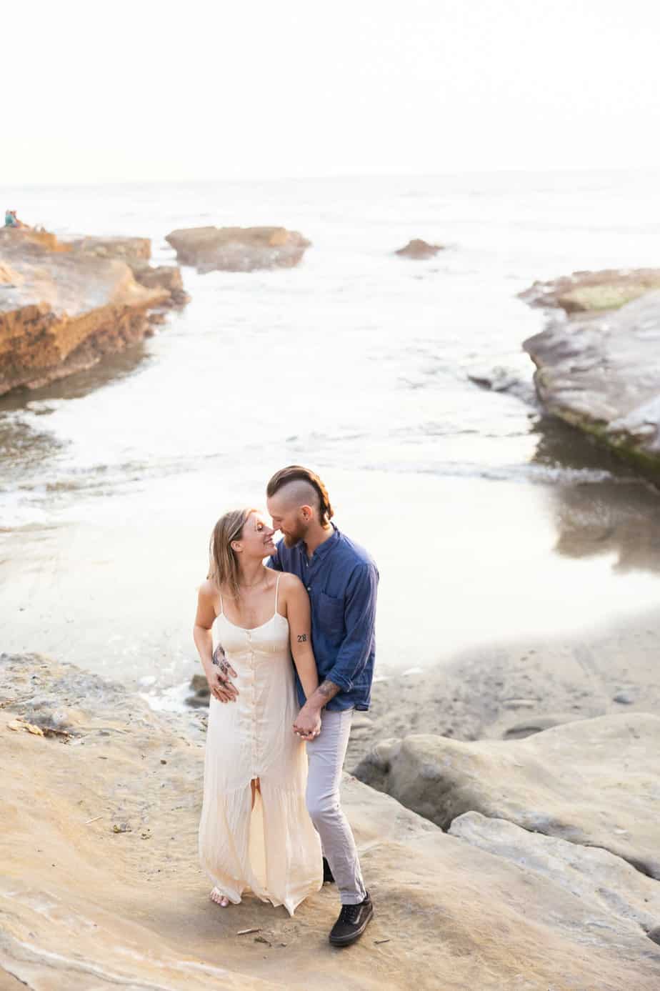 sunset cliffs la jolla san diego california engagement wedding photos