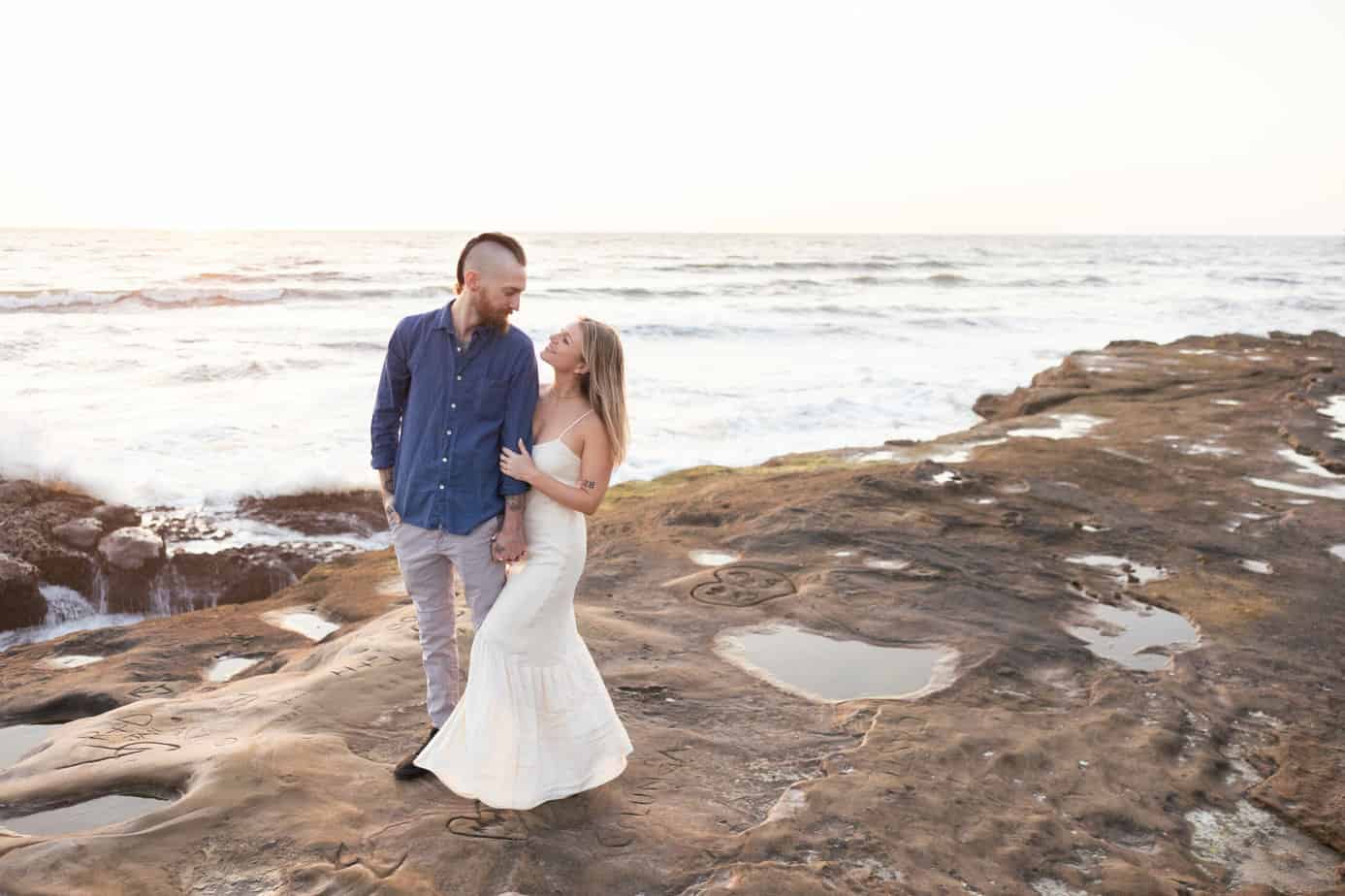 sunset cliffs la jolla san diego california engagement wedding photos