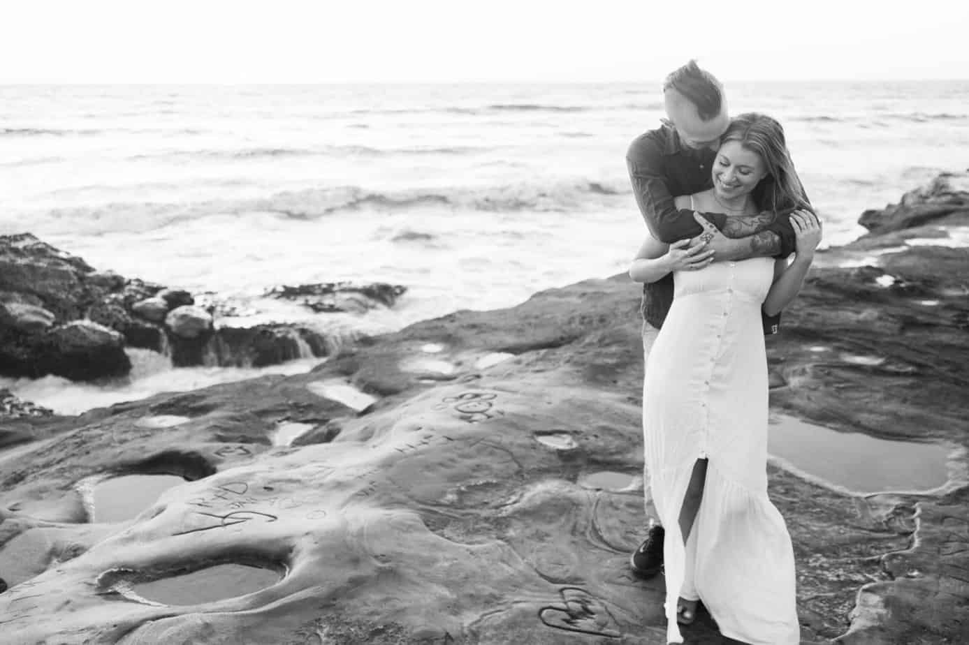 sunset cliffs la jolla san diego california engagement wedding photos